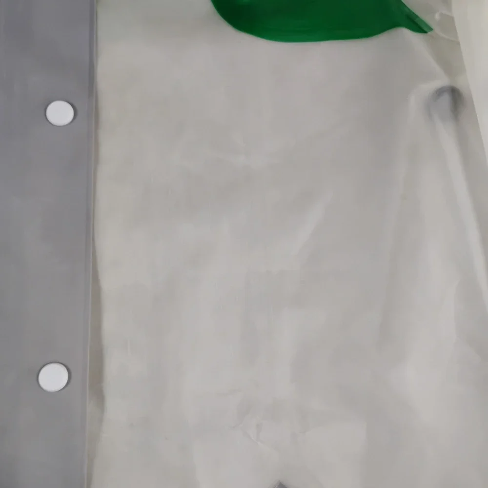 Hunter Original Women Medium White Green Grey Translucent Hooded Raincoat Jacket - Picture 4 of 16